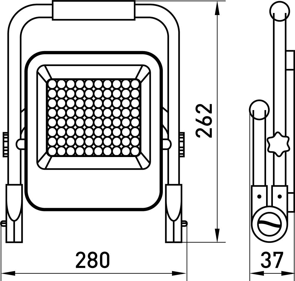Прожектор світлодіодний акумуляторний e.LED.flood.stand.emerg.20