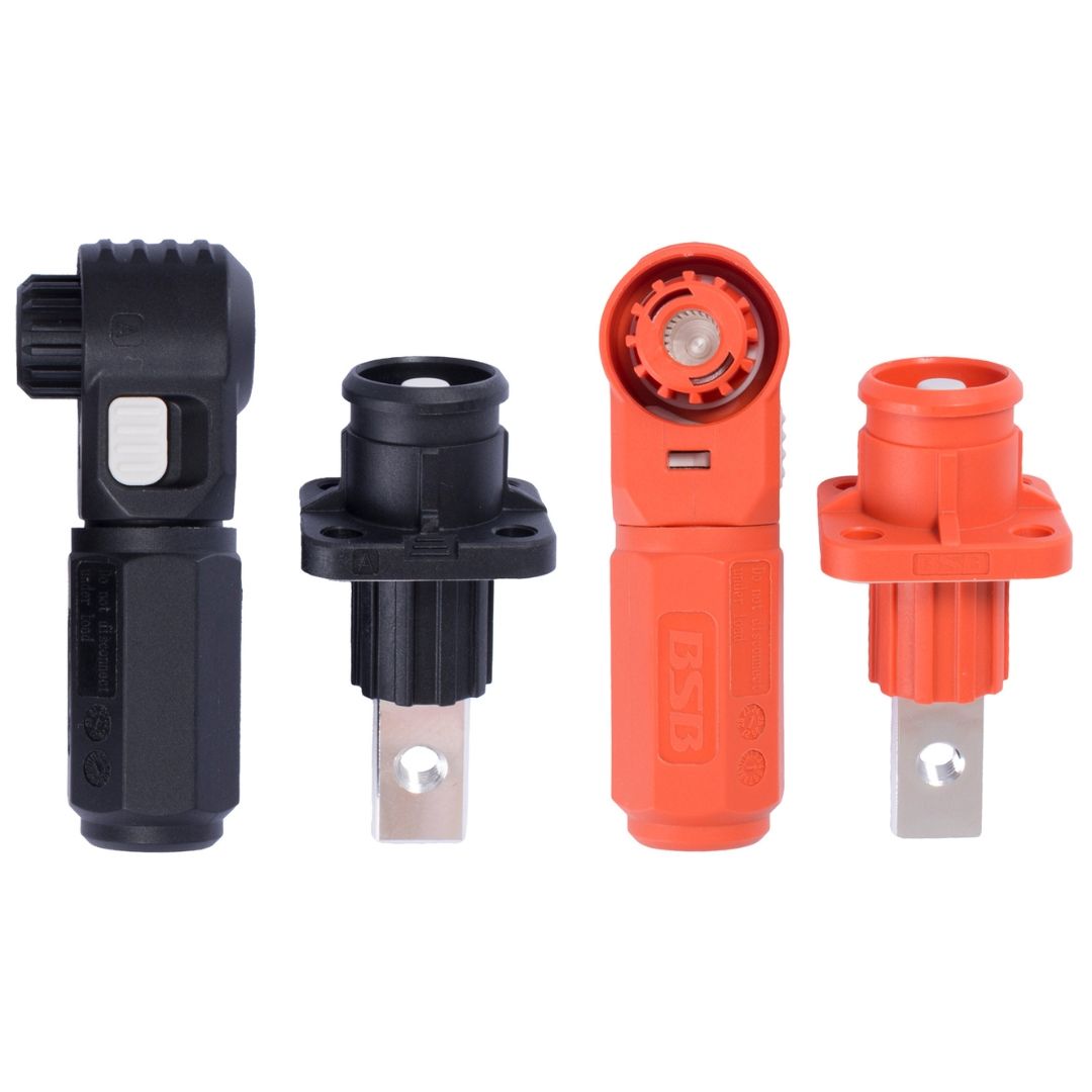 Клеми прохідні для акумуляторів e.tc.dc.industrial.130 помаранчева та чорна 130 А