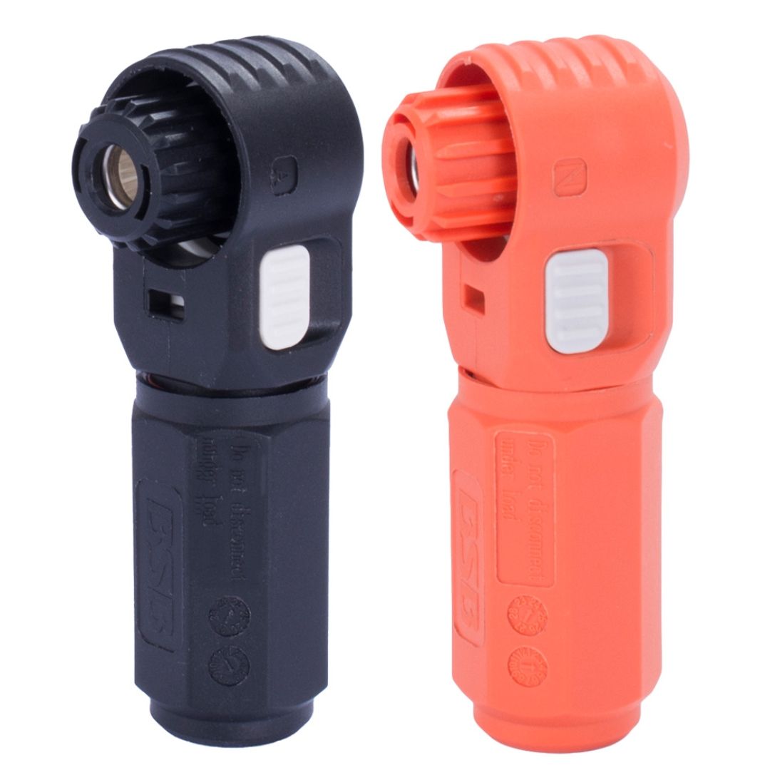 Клеми прохідні для акумуляторів e.tc.dc.industrial.130 помаранчева та чорна 130 А