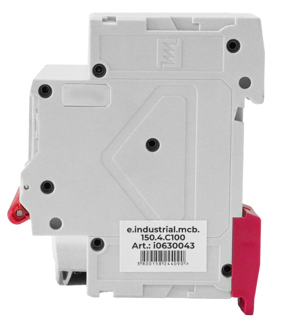 Модульний автоматичний вимикач e.industrial.mcb.150.4.C100, 4р, 100A, C, 15кА