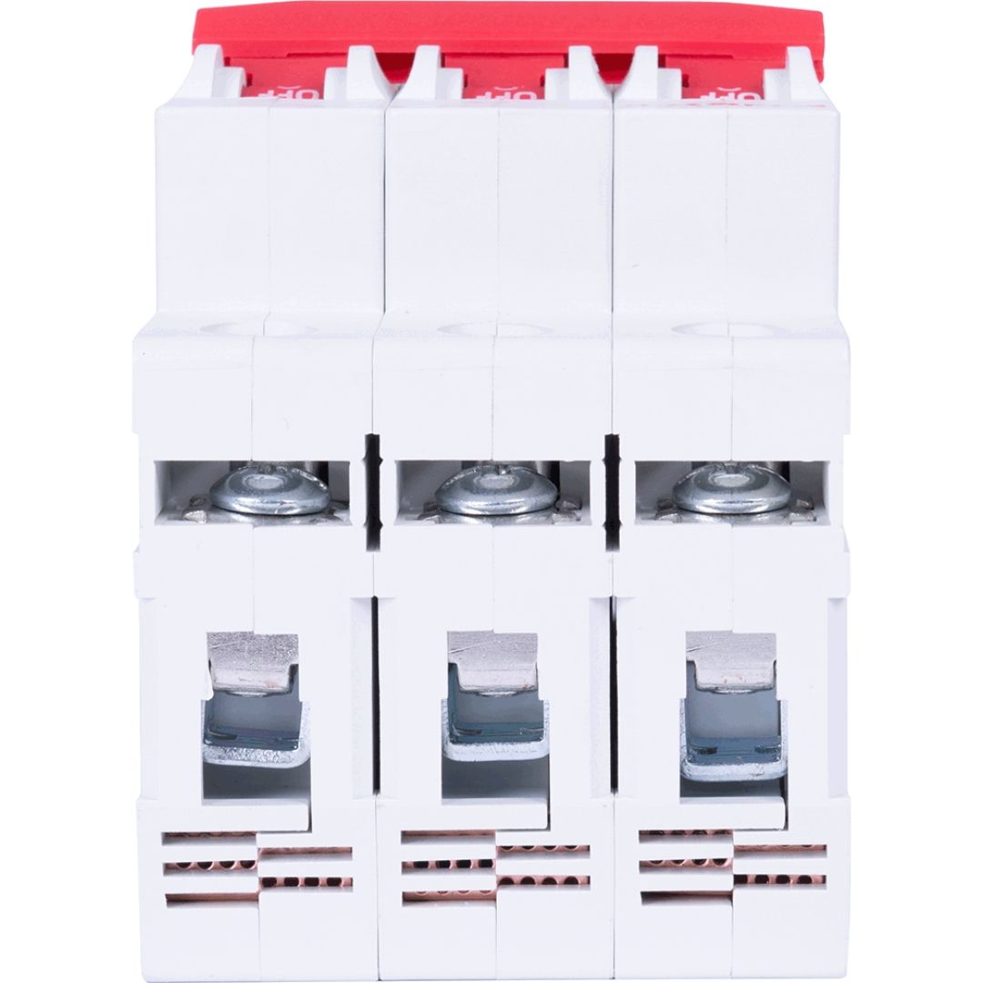 Модульний автоматичний вимикач e.industrial.mcb.100.3.C10, 3 р, 10А, C, 10кА