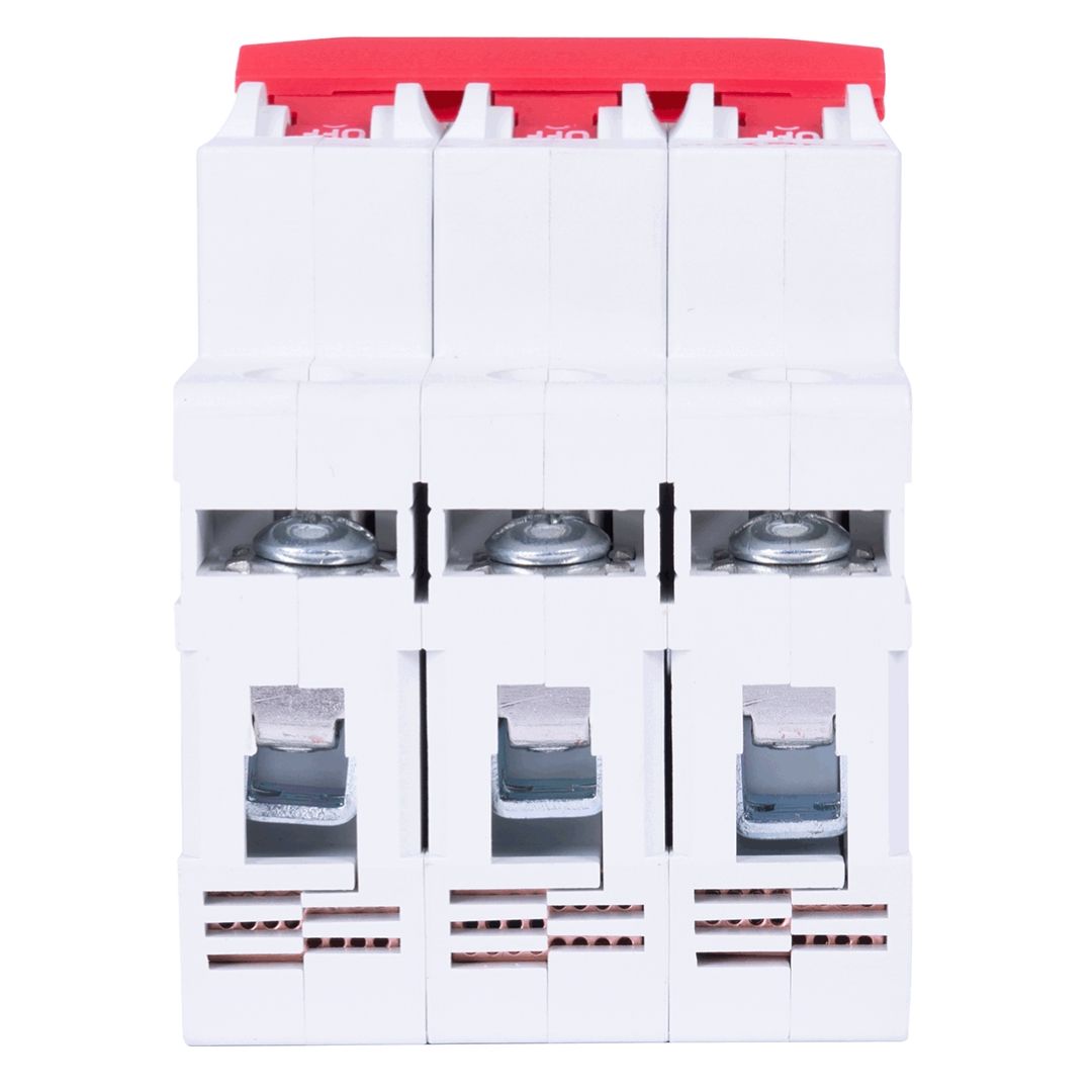 Модульный автоматический выключатель e.industrial.mcb.100.3.C20, 3 р, 20А, C, 10кА