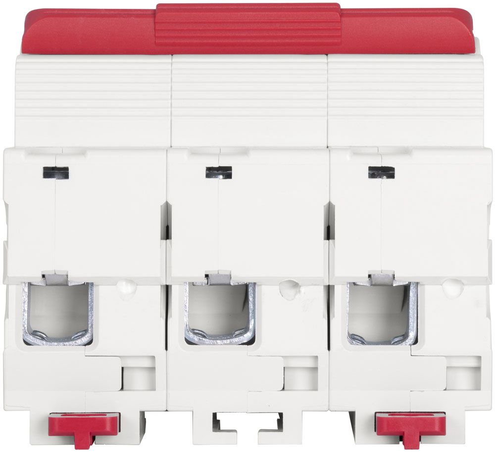 Модульний автоматичний вимикач e.mcb.stand.100.3.D63, 3р, 63А, D, 10кА