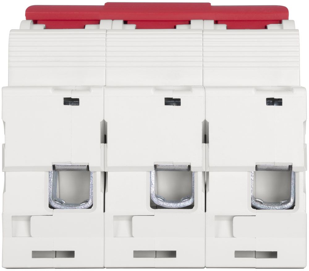 Модульний автоматичний вимикач e.mcb.stand.100.3.D63, 3р, 63А, D, 10кА