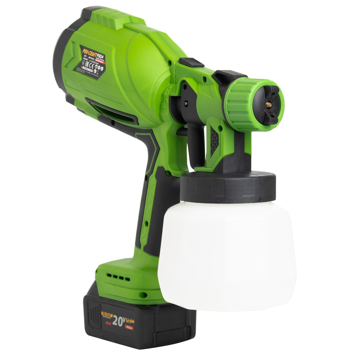 Акумуляторний фарбопульт Procraft PSE24 (без акб та зп)