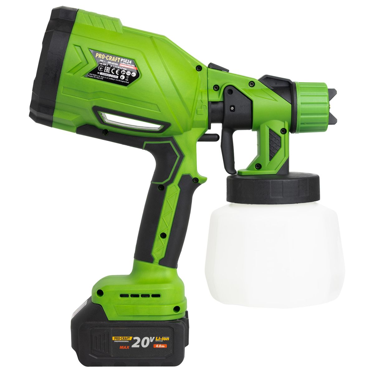 Акумуляторний фарбопульт Procraft PSE24 (без акб та зп)