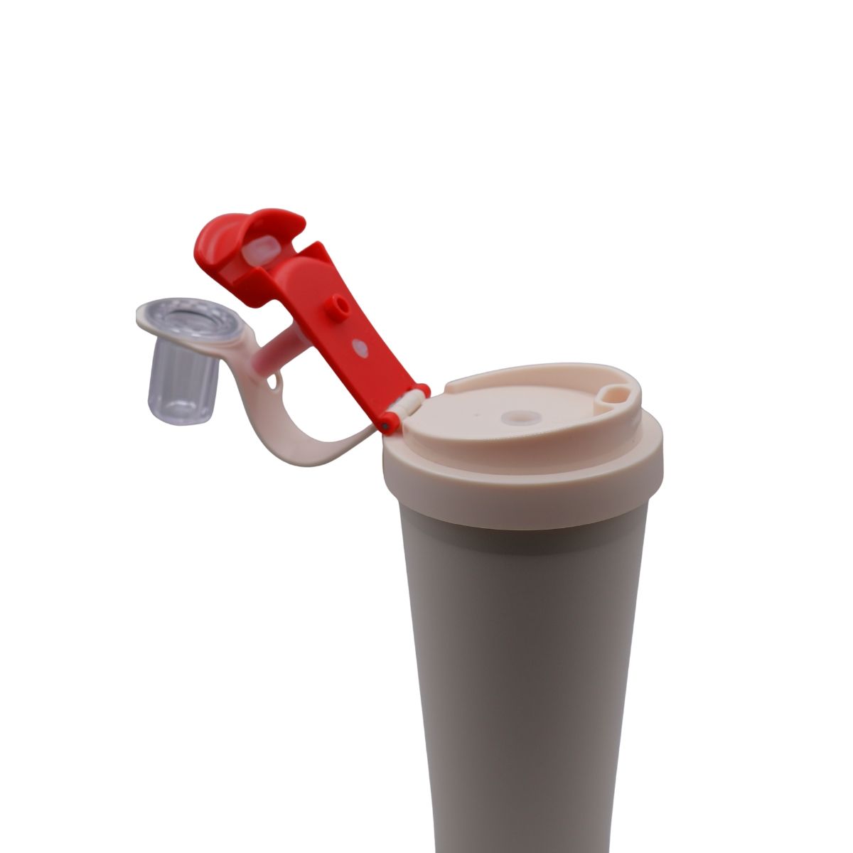 Вакуумна чашка-термос з нержавіючої сталі 316, портативна для води та кави, червона, 550 мл