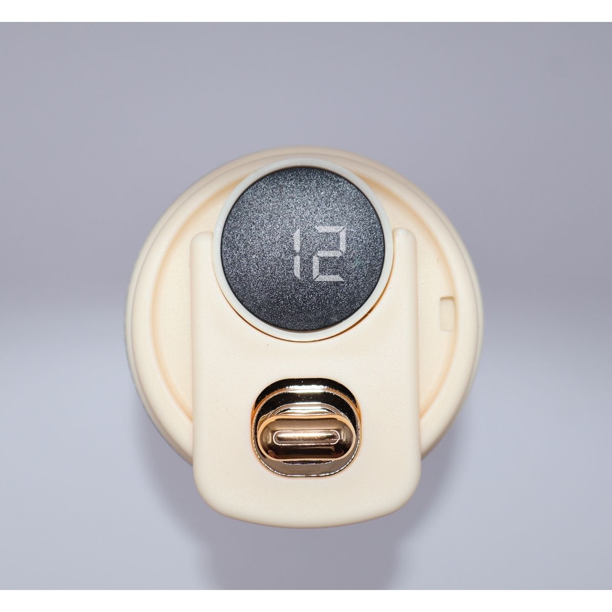 Термокружка 316 із нержавіючої сталі з LED-дисплеєм температури, 450 мл, біла