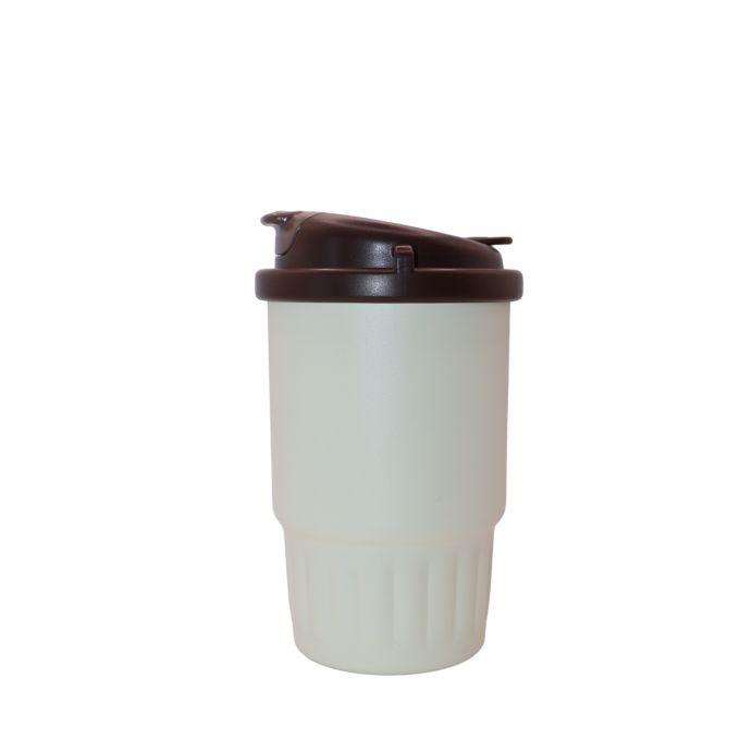 Термокружка 316 із нержавіючої сталі Zhen Cui Guang 380 мл - Кавовий білий