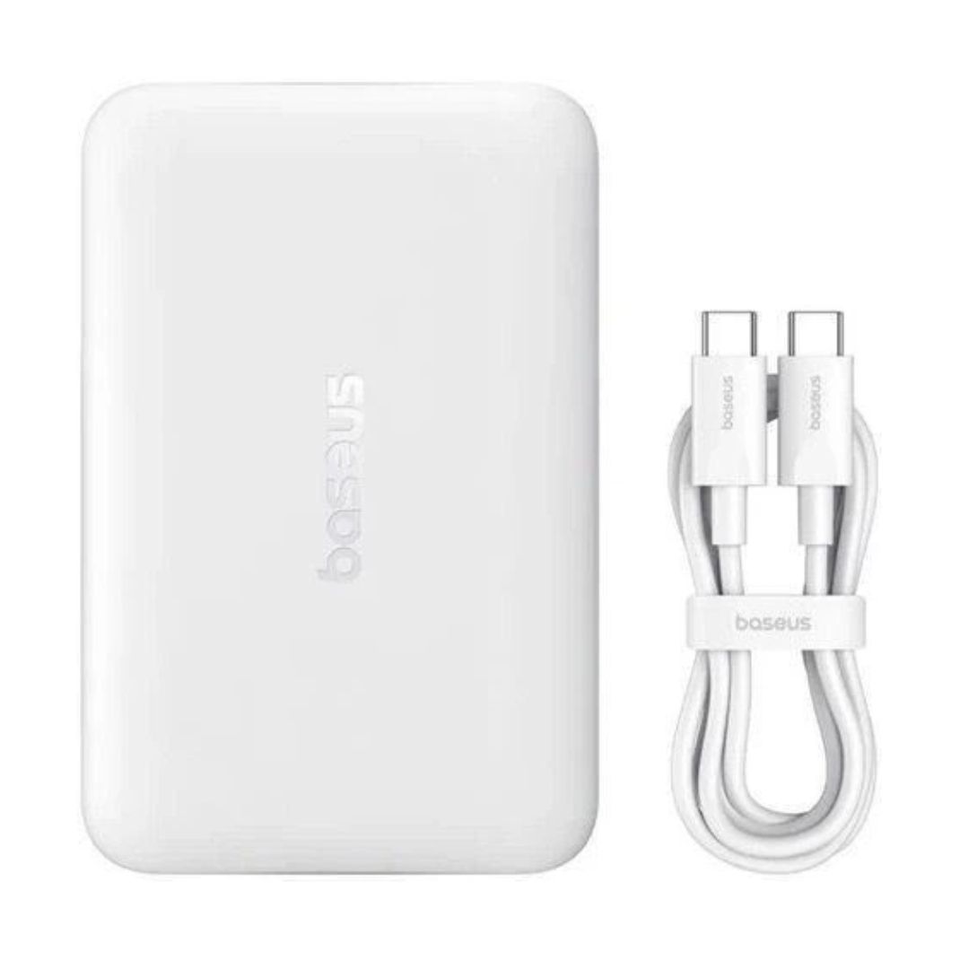 Power Bank 10000mAh 22,5W Baseus FM11, бездротовий з швидкою зарядкою, Haoyue Білий