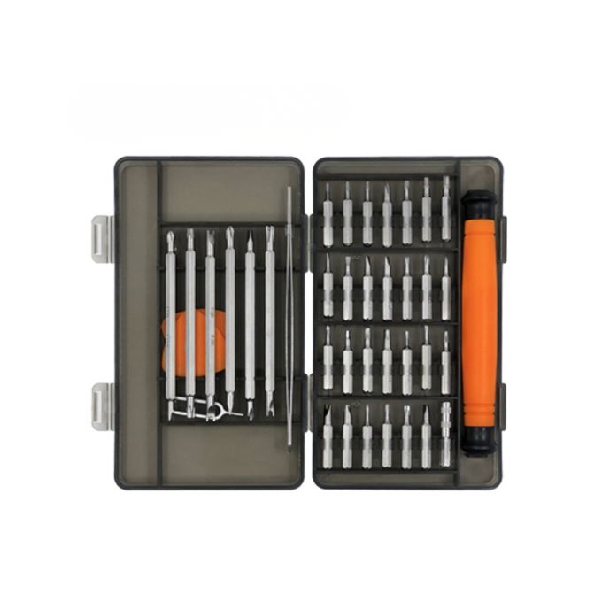 Набір прецизійних викруток 39 в 1 для ремонту телефонів, ноутбуків та електроніки, хром