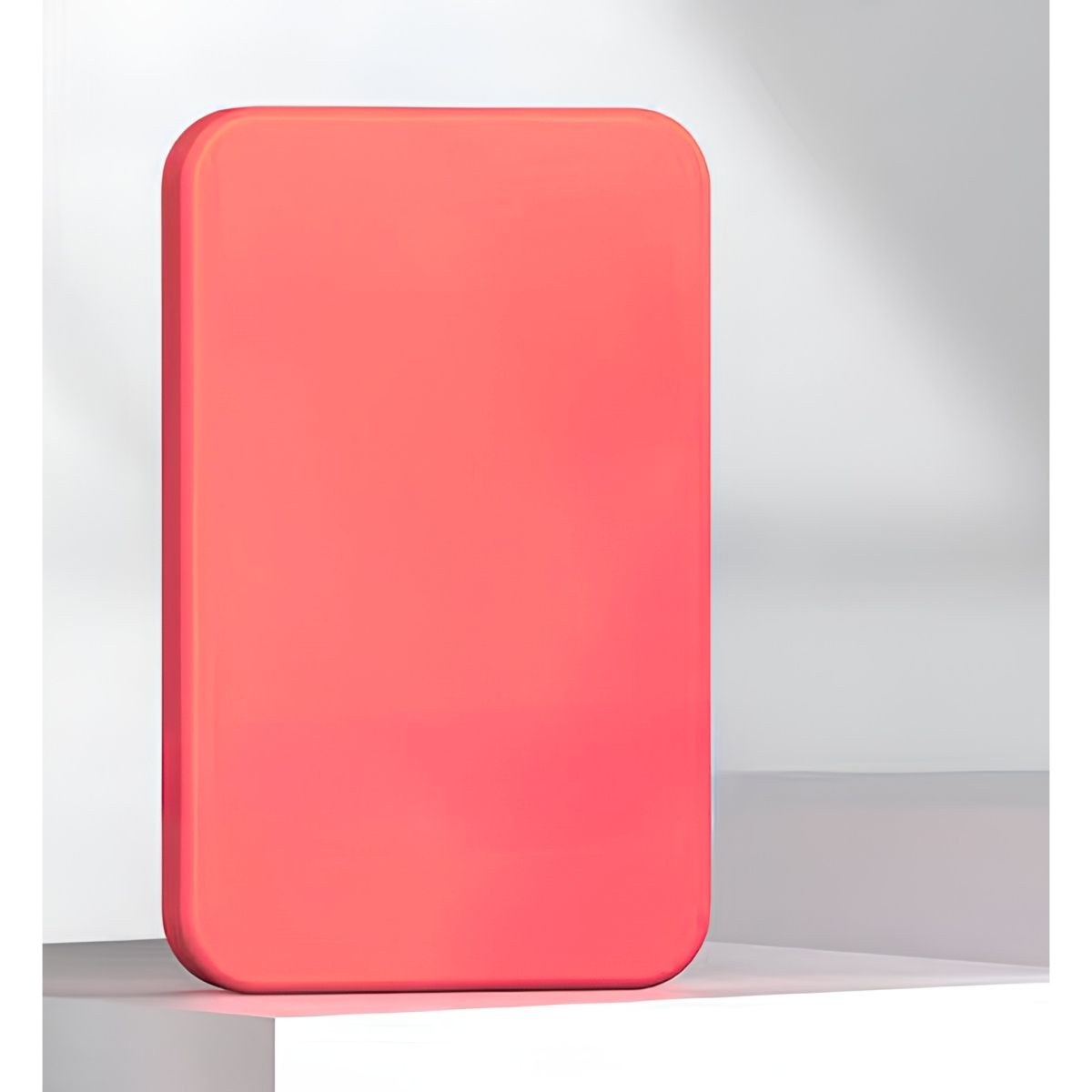 Power Bank 3000 мАг з бездротовою зарядкою, червоний