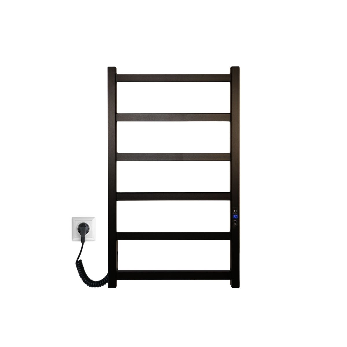 Рушникосушарка електрична Carino FLAVIA з дисплеєм Чорний матовий 790*490