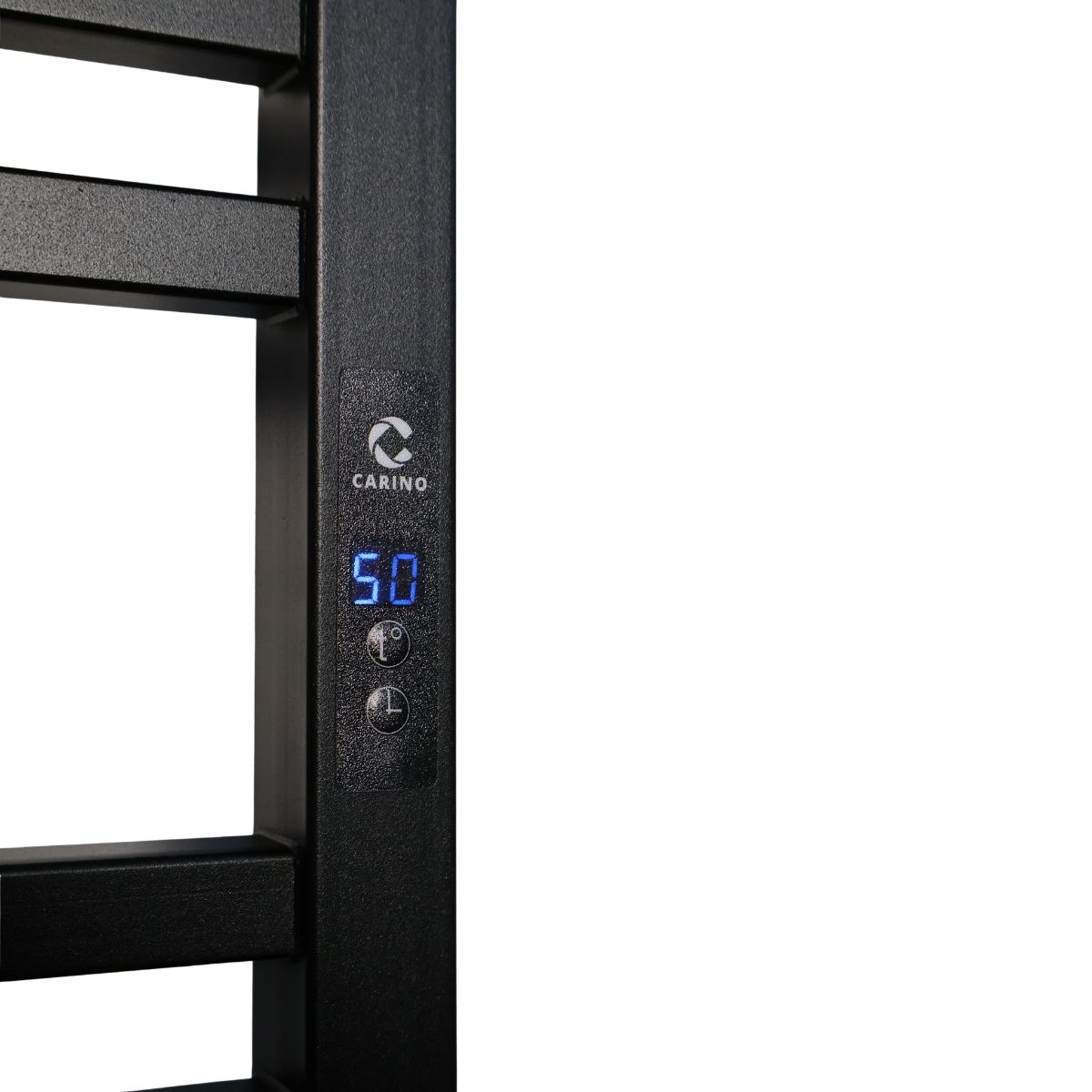 Рушникосушарка електрична Carino LORENZO з дисплеєм Чорний матовий 790*490