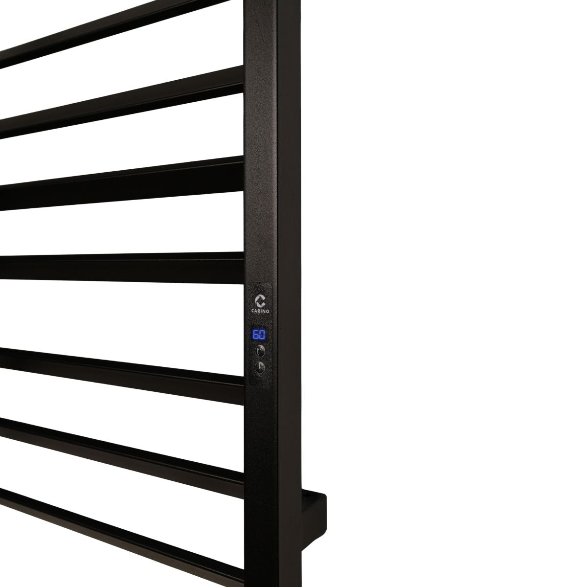 Рушникосушарка електрична Carino ROSA з дисплеєм Чорний мат 790*490
