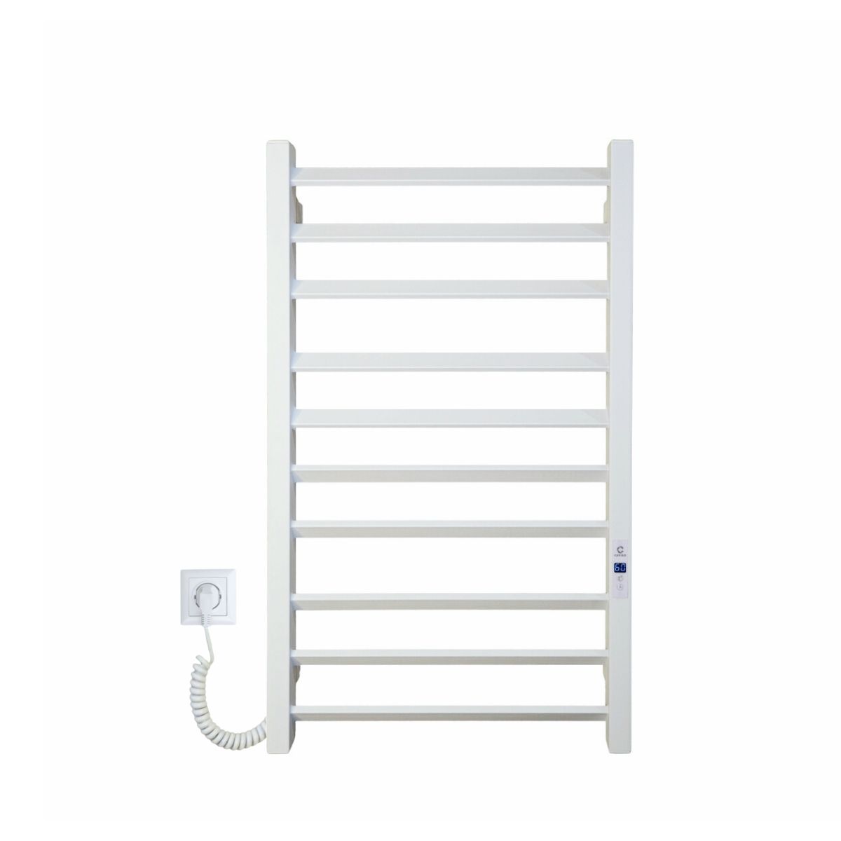 Рушникосушарка електрична Carino ROSA з дисплеєм Білий мат 790*490