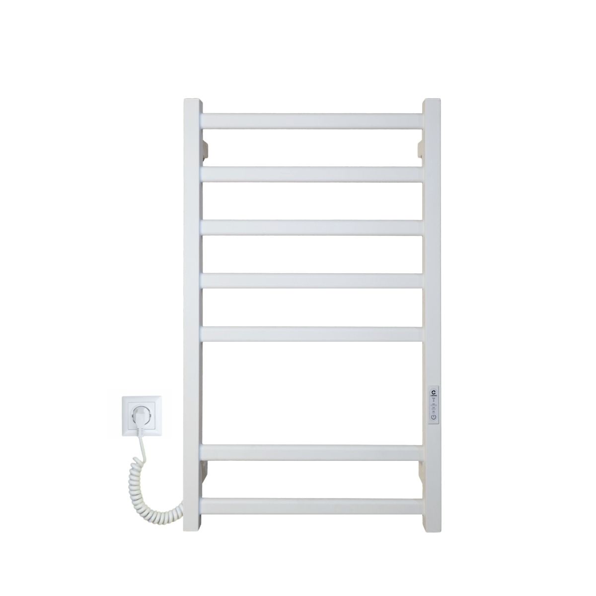 Полотенцесушитель электрический Carino ALBA с контроллером Белый мат 790*490