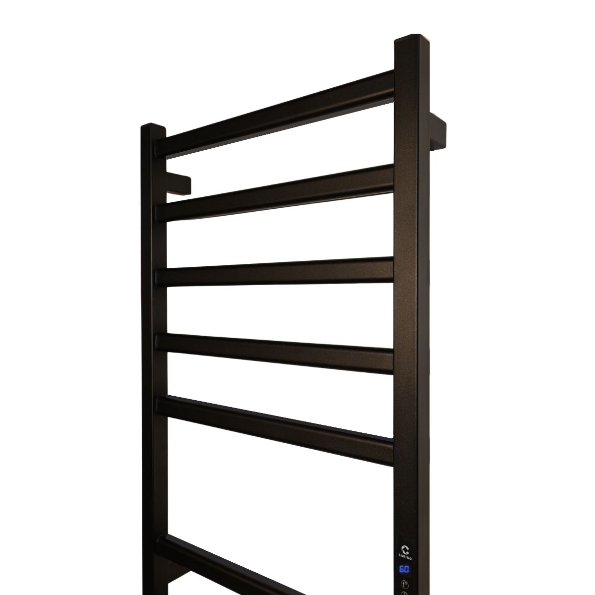 Рушникосушарка електрична Carino ALBA з дисплеєм Чорний мат 790*490