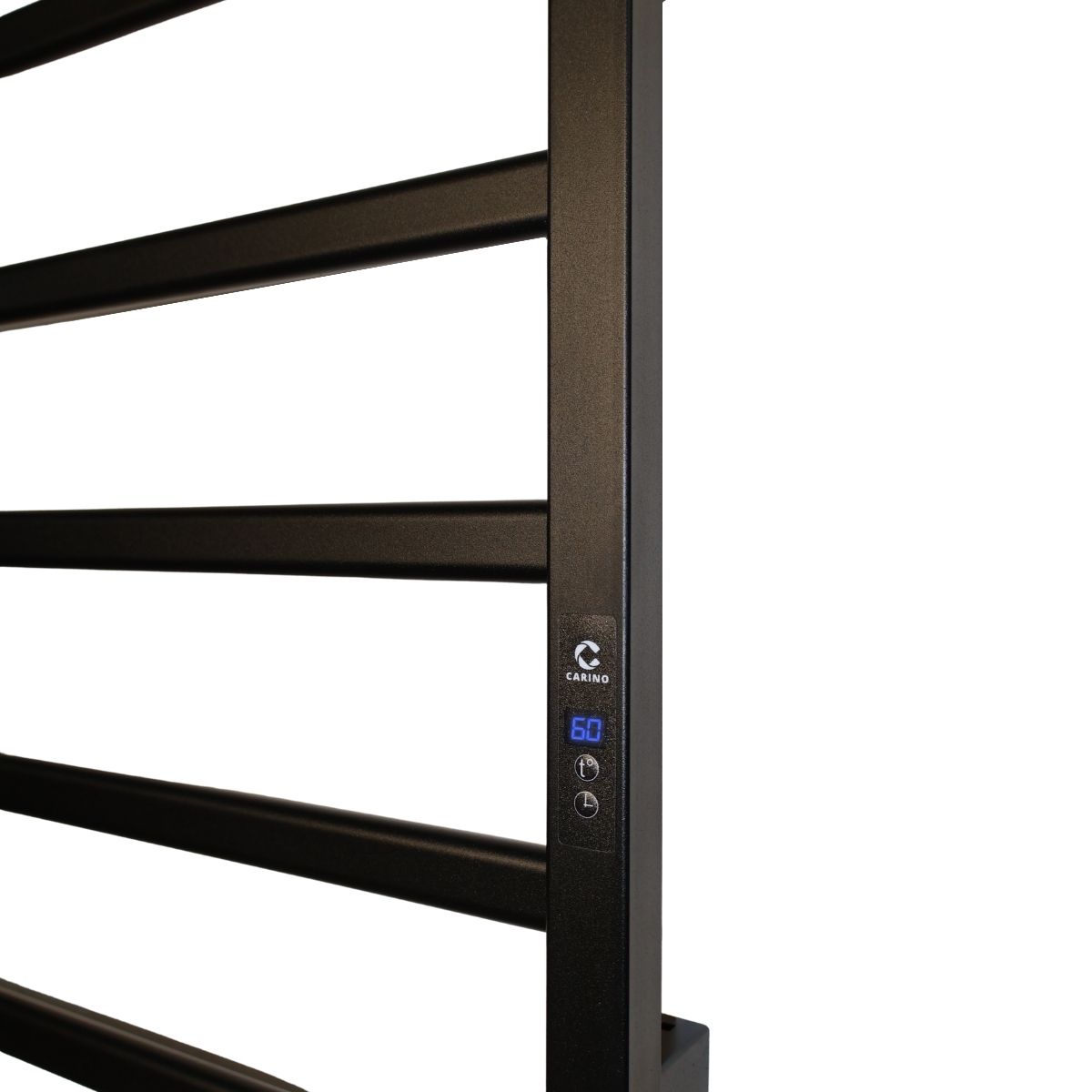 Рушникосушарка електрична Carino LUNA з дисплеєм Чорний мат 790*490