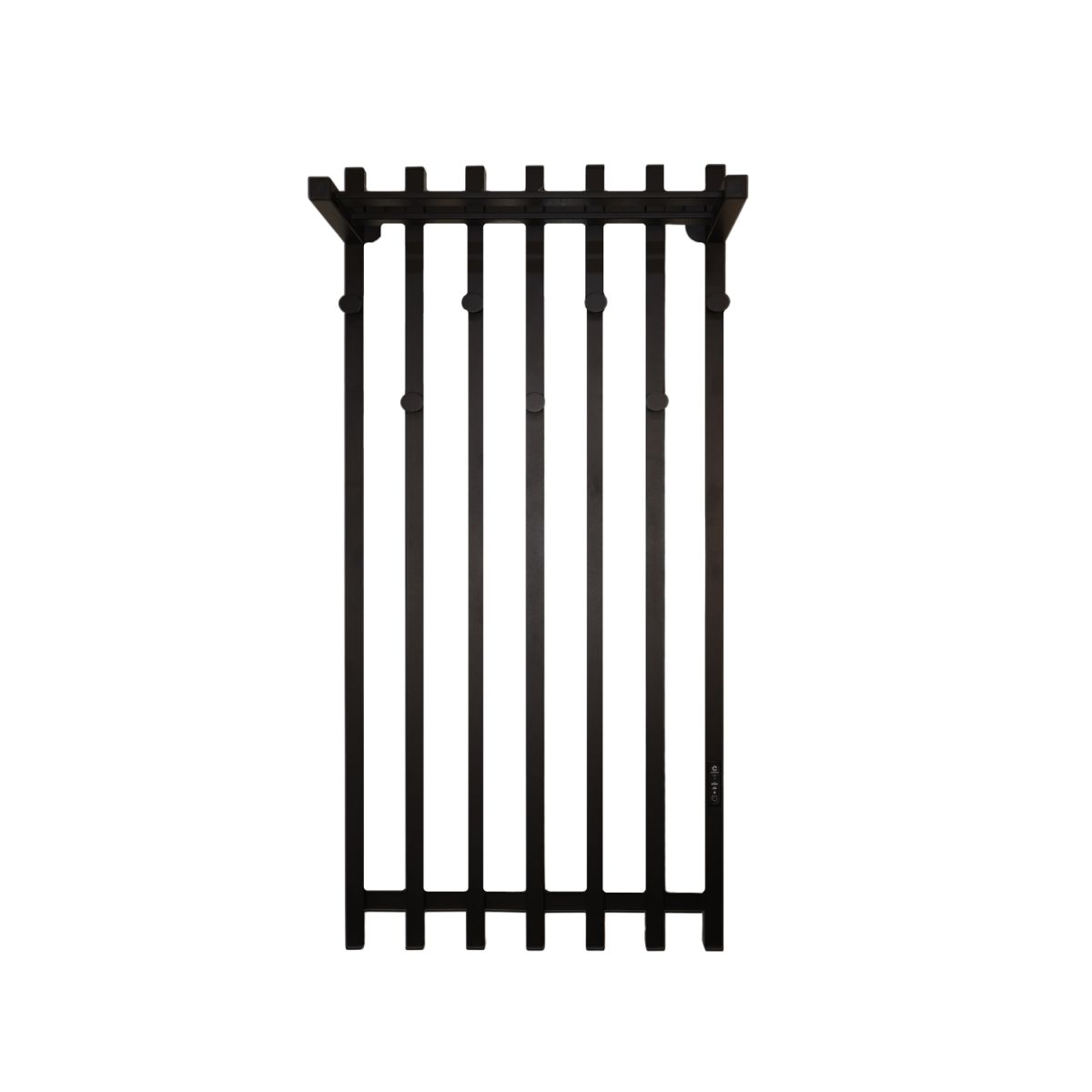 Електрична сушарка для одягу Carino з контроллером Чорний мат 1190*600