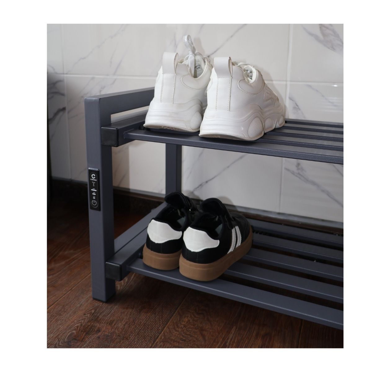 Підставка-сушарка для взуття електрична з контроллером Carino Сірий графіт 1000*300