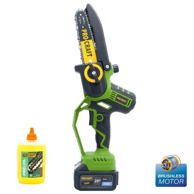 Набір Акумуляторна міні пила Procraft PKA32LI (з АКБ та кобурою)+Олива для ланц. 200мл