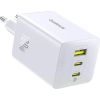 Зарядное устройство Baseus 2xUSB-C 65W + 1xUSB GaN + cable USB-C to USB-C 100W 1.0m белый (CCGP120202)