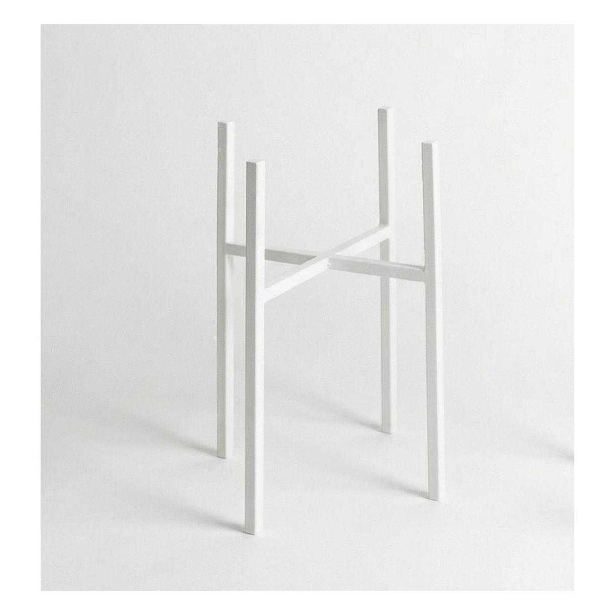 Підставка для квітів Carino Білий глянець 400*25