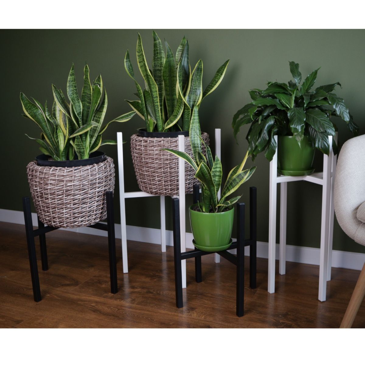 Підставка для квітів Carino Білий глянець 600*40