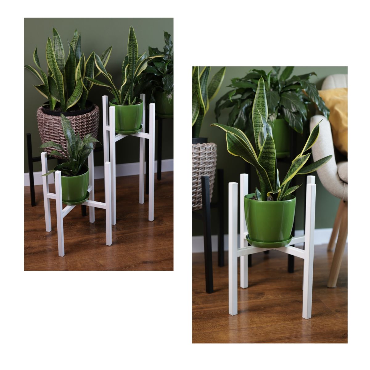 Підставка для квітів Carino Білий глянець 600*45