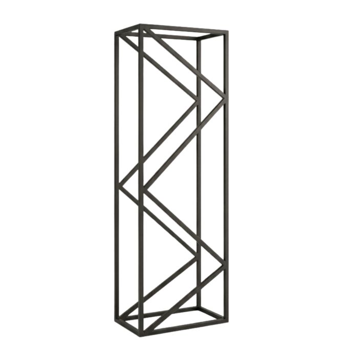 Дровниця MICAELLA Carino Чорний мат, 1600*500*300