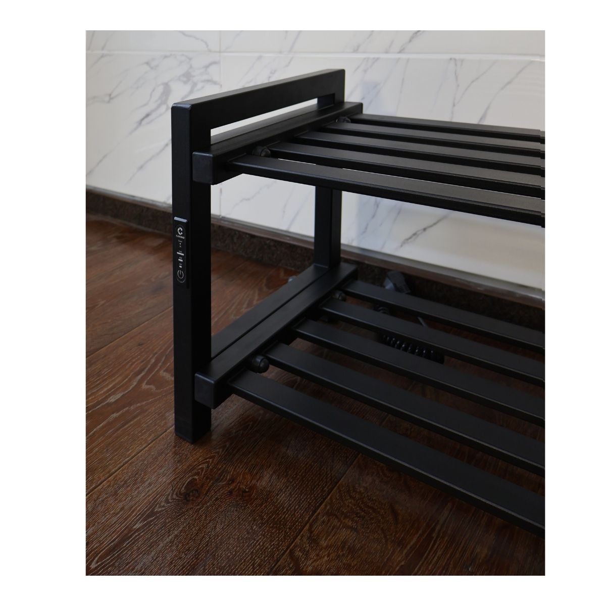 Підставка-сушарка для взуття електрична з контроллером Carino Чорний мат 600*300