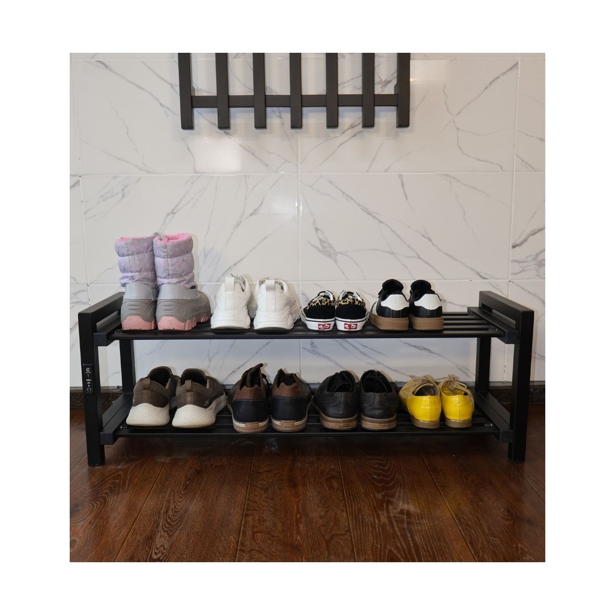 Підставка-сушарка для взуття електрична з контроллером Carino Чорний мат 1000*300