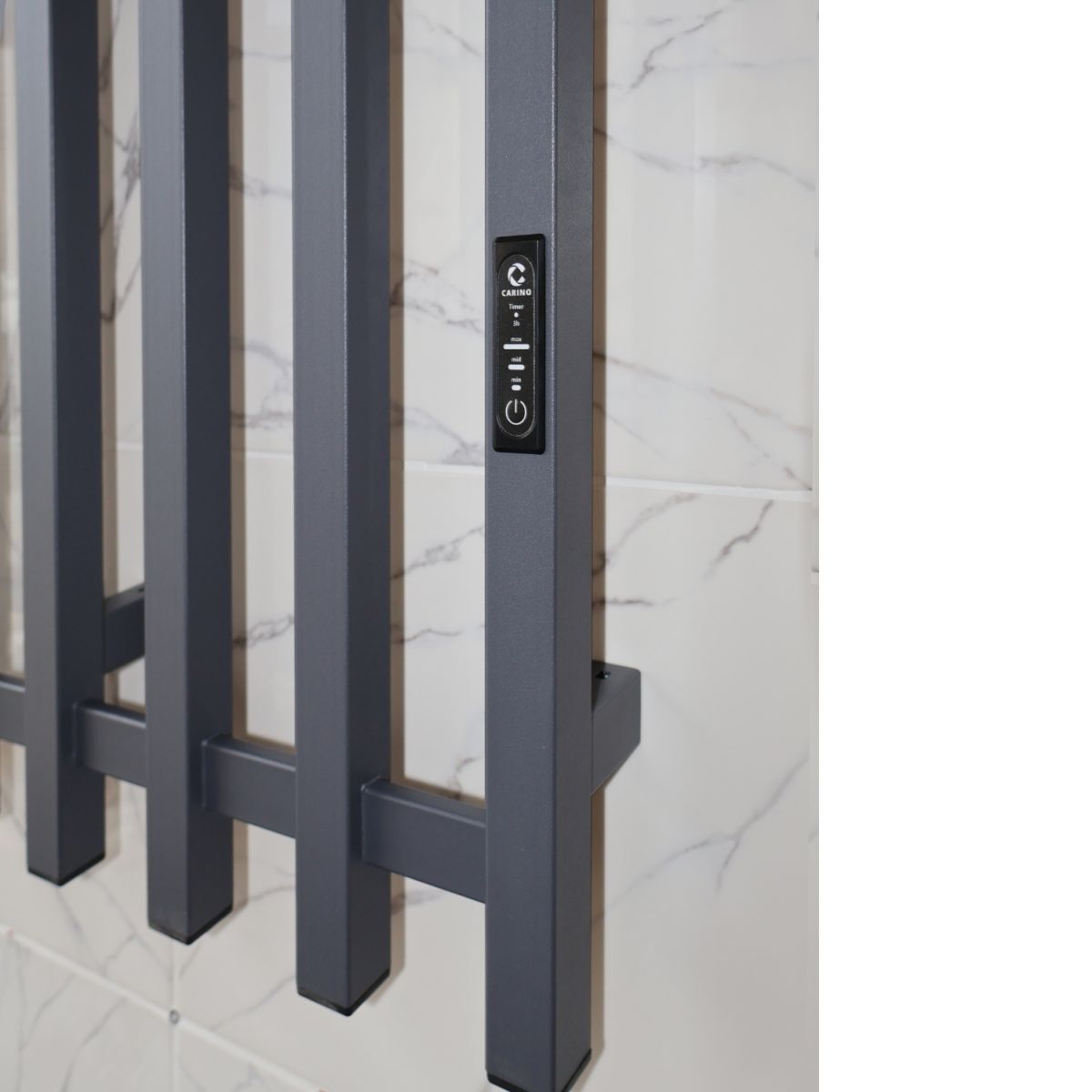 Електрична сушарка для одягу Carino з контроллером Сірий графіт 1190*600