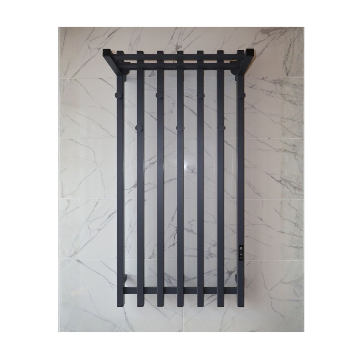 Електрична сушарка для одягу Carino з контроллером Сірий графіт 1190*600