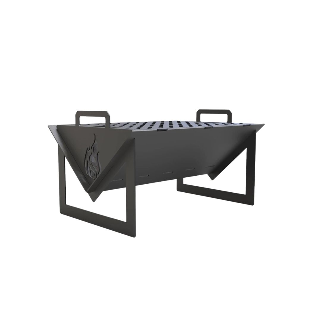 Мангал-гриль Carino Fold разборной с грилем 500х352х280 мм, металл 3 мм без покрытия