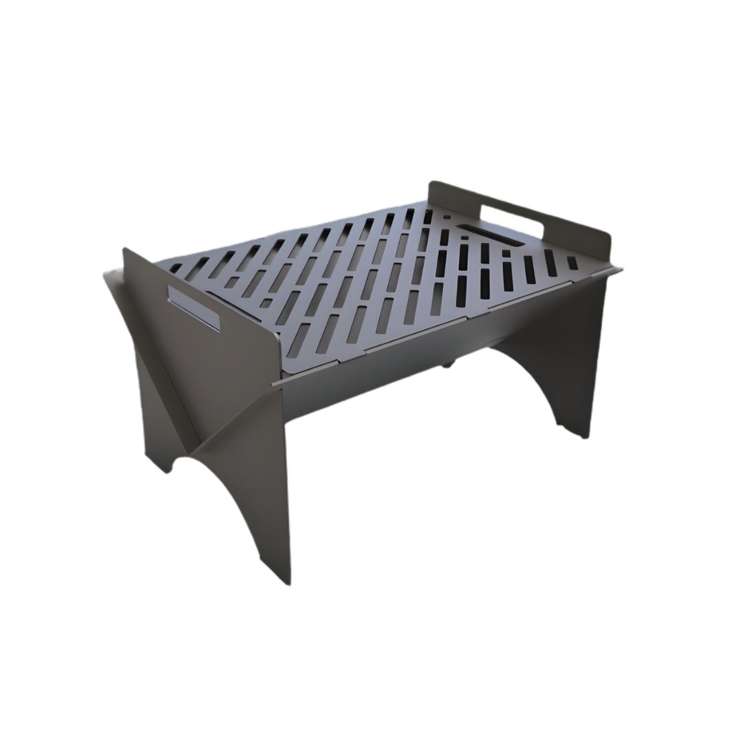 Мангал-гриль Carino Fold V2 разборной с грилем 500х353х275 мм, металл 3 мм без покрытия