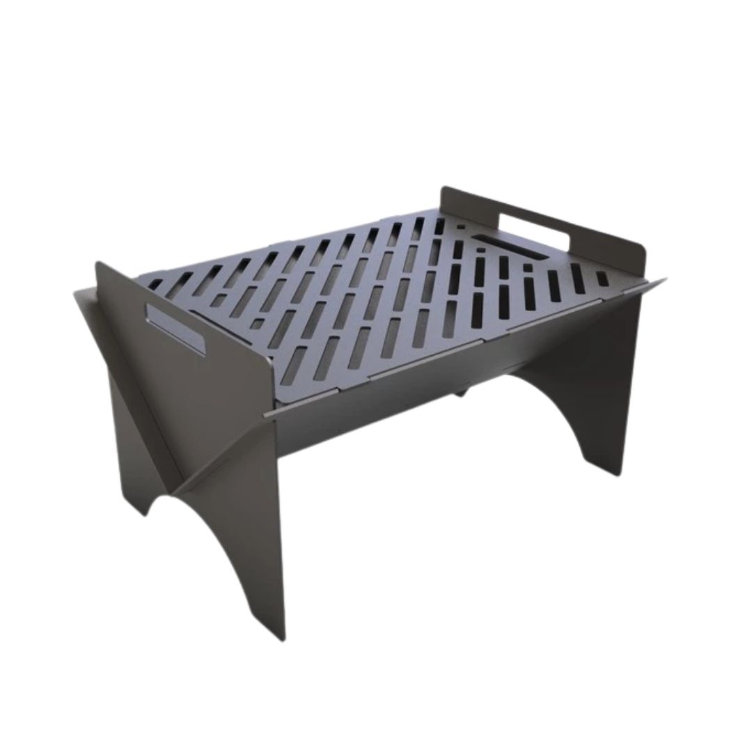 Мангал-гриль Carino Fold V2 разборной с грилем 500х353х275 мм, металл 3 мм без покрытия