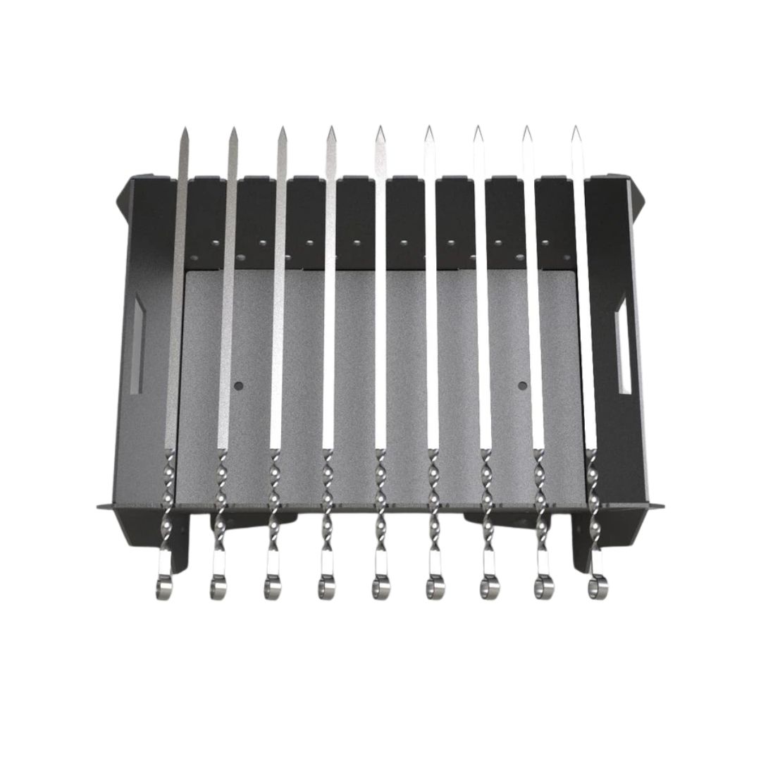 Мангал-гриль Carino Flat Pack разборной с грилем 550х400х200 мм, металл 3 мм без покрытия