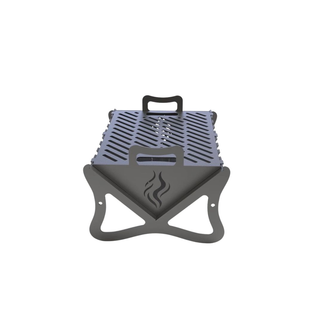 Мангал-гриль Carino Flat Pack V2 разборной с грилем 500х390х300 мм, металл 3 мм без покрытия