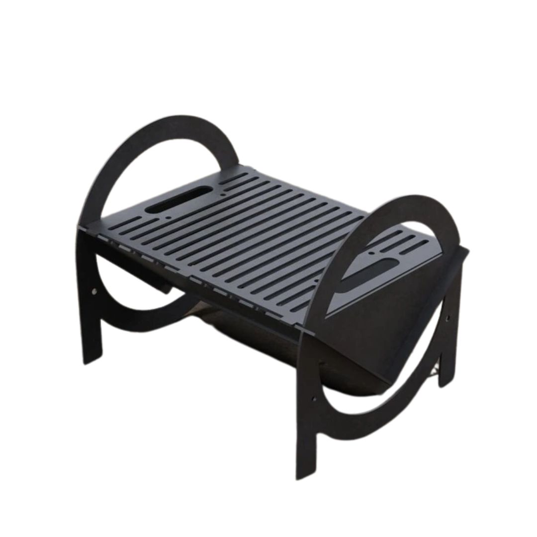 Мангал-гриль Carino Flat Pack V3 разборной с грилем 500х370х370 мм, металл 3 мм без покрытия