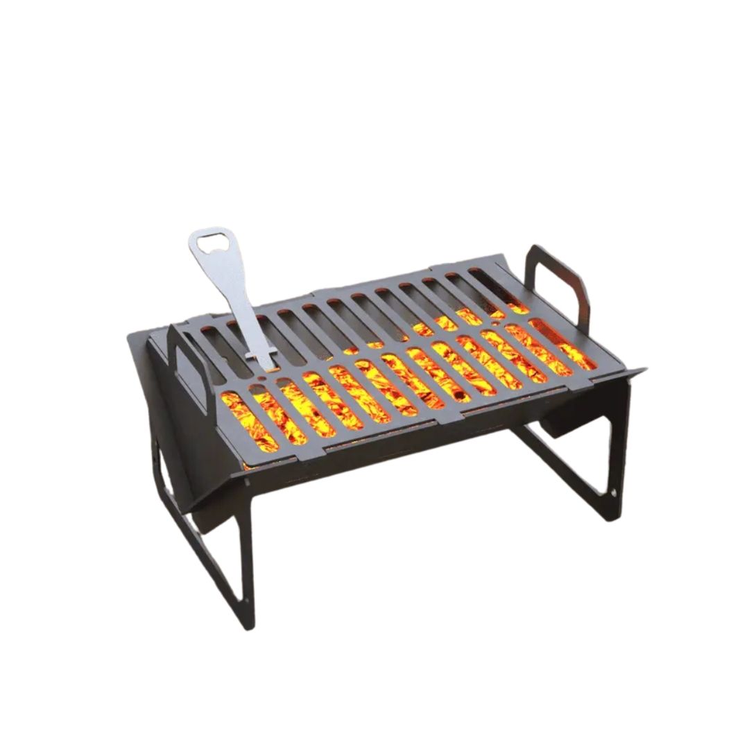 Мангал-гриль Carino Small разборной с грилем 390х265х220 мм, металл 3 мм без покрытия