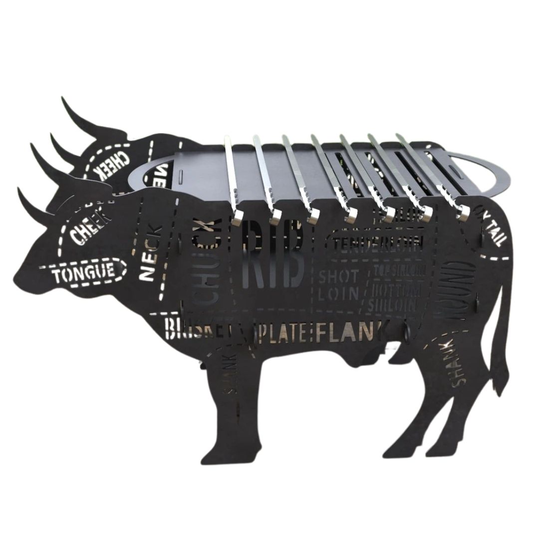 Мангал-гриль Carino разборной 662х362х366 мм, металл 3 мм без покрытия