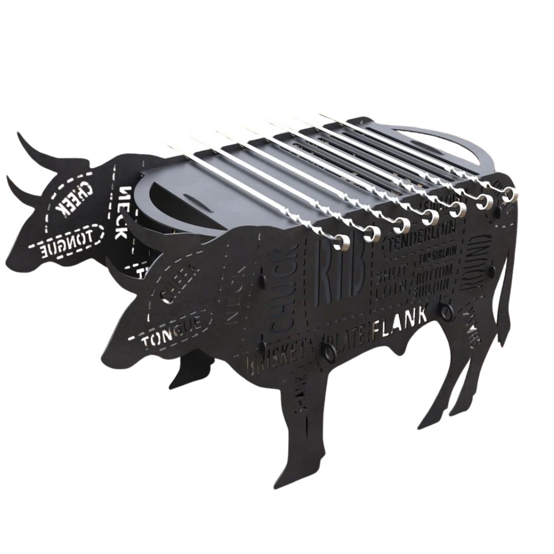 Мангал-гриль Carino разборной 662х362х366 мм, металл 3 мм без покрытия