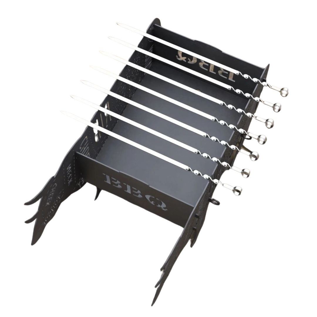 Мангал-гриль Carino разборной 662х362х366 мм, металл 3 мм без покрытия