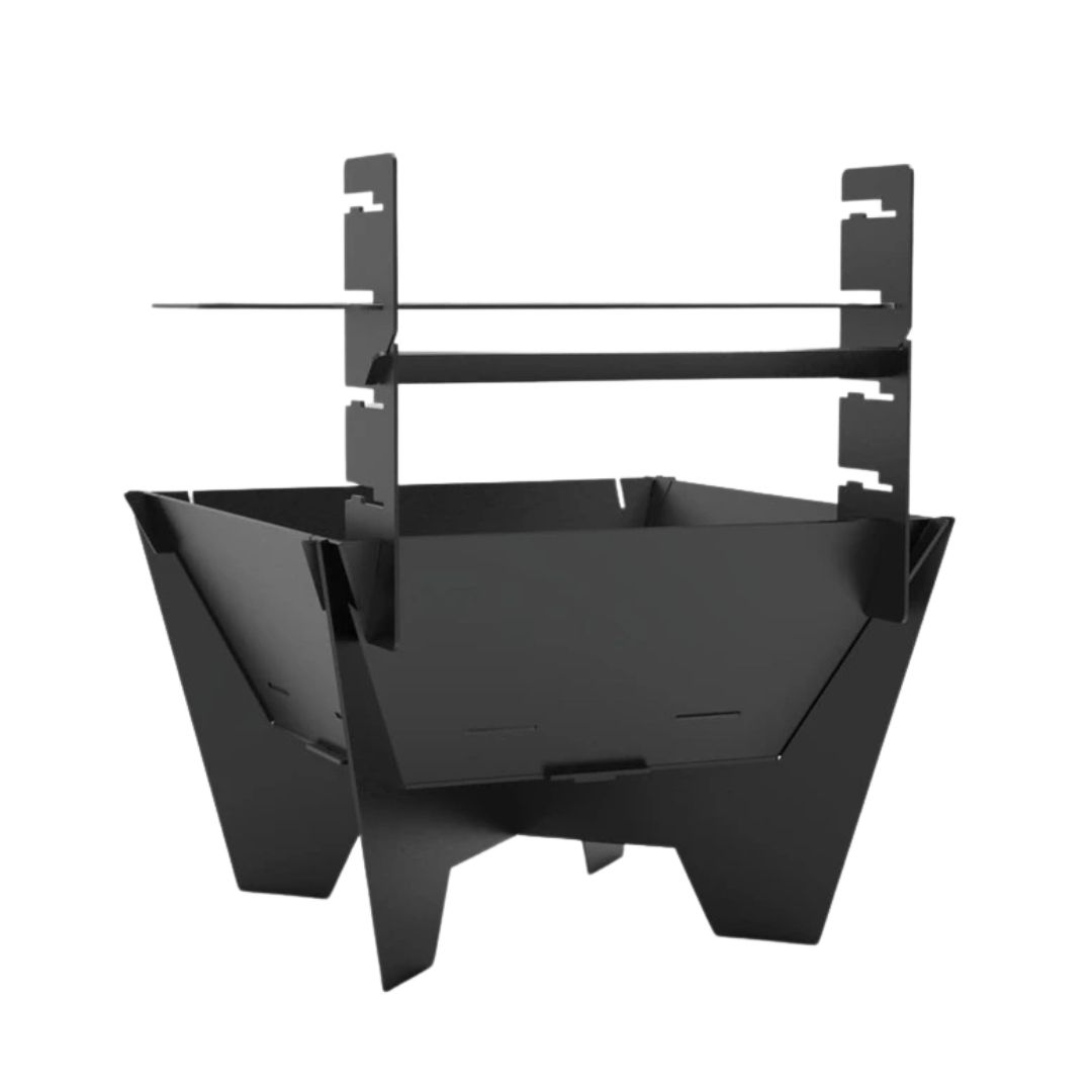 Мангал-гриль Carino квадратный V2 600 мм разборной 615х615х708 мм, металл 3 мм без покрытия