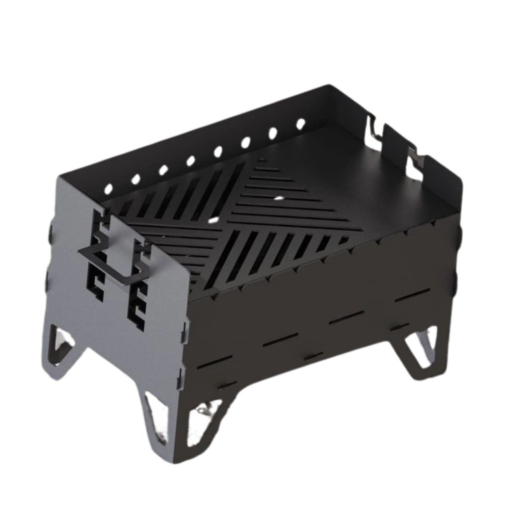 Мангал-гриль Carino Level разборной с грилем 500х330х324 мм, металл 3 мм без покрытия