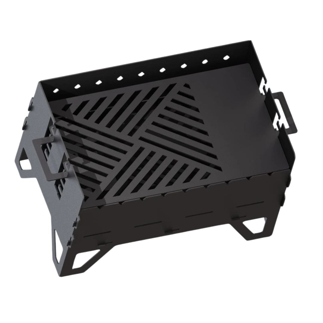 Мангал-гриль Carino Level разборной с грилем 500х330х324 мм, металл 3 мм без покрытия