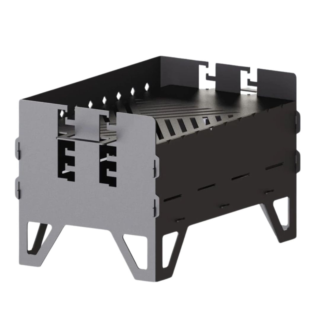 Мангал-гриль Carino Level разборной с грилем 500х330х324 мм, металл 3 мм без покрытия