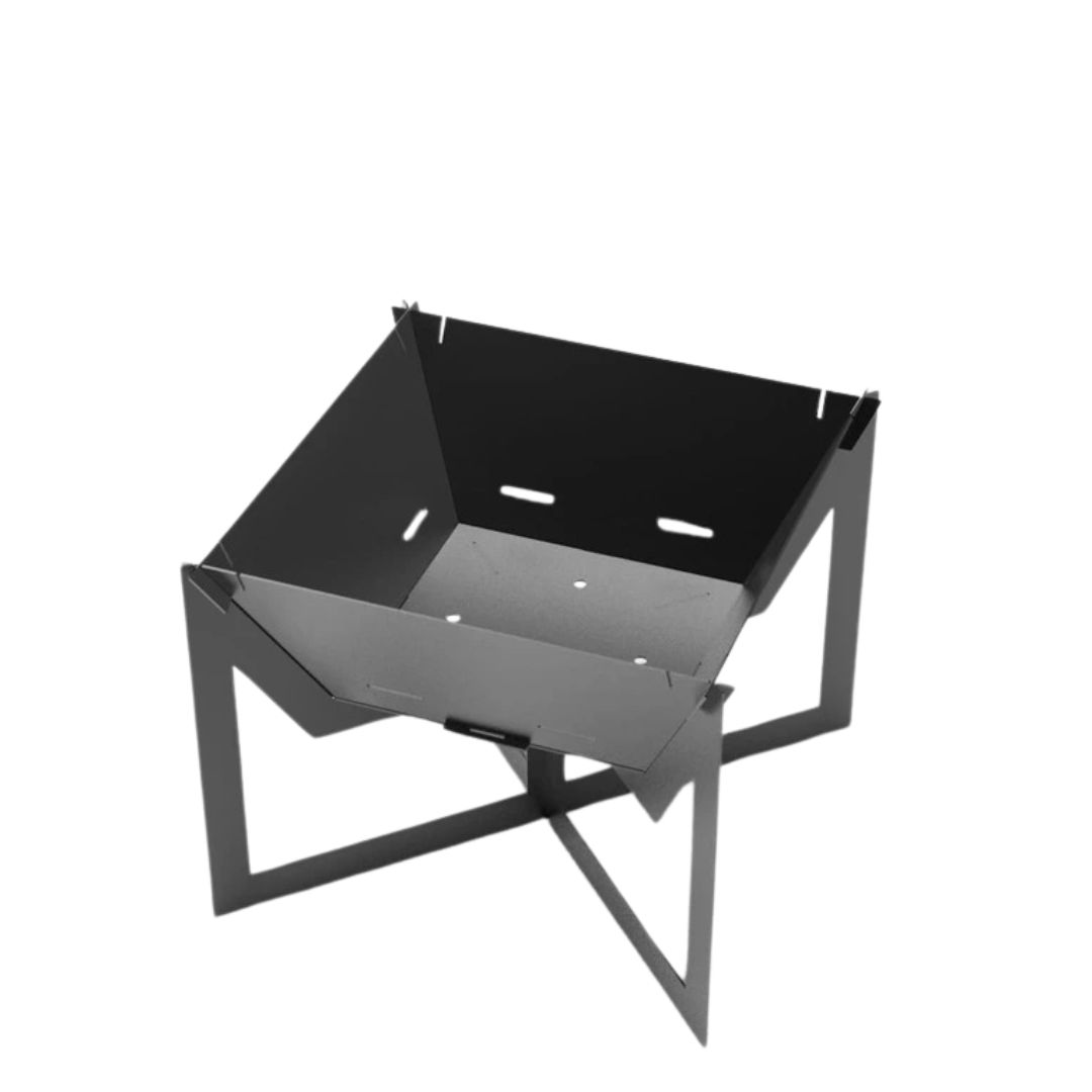 Мангал-гриль Carino квадратный V4 600 мм разборной 615х615х807 мм, металл 3 мм без покрытия